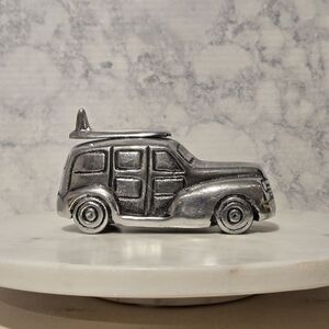 Cast Aluminum 1940's Style Wagon Car Bottle Opener Paperweight Drinkware